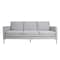Homeroots 83" X 36" X 34" silver Polyester Sofa 374010 - alternate 1