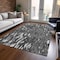 Homeroots 9' X 12' Gray And Ivory Abstract Washable Indoor Outdoor Area Rug 612669 - alternate 7