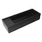 Alfi Brand 39 inch Black Matte Above Mount Fireclay Bathroom Trough Sink AB39TRBM - alternate 10