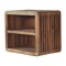 Homeroots 18" Brown Solid Wood Carved Geometric Floating Nightstand 653839 - alternate 10