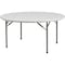 Flash Furniture Round Folding Table, 60" W, 60" L, 29" H, Plastic Top, White RB-60R-GG - alternate 1