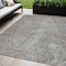Homeroots 5' X 8' Gray Brown And Ivory Abstract Washable Indoor Outdoor Area Rug 597023 - alternate 1