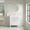 James Martin Vanities Myrrin 30" Sgl Vanity, Bright White w/Sgl Hole 3 CM White Zeus Silestone Top and Matching Backsplash 485-V30-BW-1WZ - alternate 10