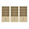 Manhattan Comfort Rivington 40in Bookcase Cabinet in Natural Oak - Set of 3 3-BC006-NA - alternate 8
