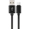 Sanoxy Braided USB-A-USB Type C Fast Charging Data Sync USB-C to USB-A 2.0 Cable 10ft Black SNX-CABLE5 - alternate 5