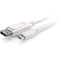 C2G 6ft USB C to DisplayPort 4K Cable White 26880 - alternate 1