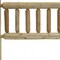 Homeroots Natural Light Honey Finish Cedar Log King Headboard 370326 - alternate 3