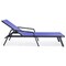 Leisuremod Marlin Patio Chaise Lounge Chair with Armrests in Black Aluminum Frame, Navy Blue MLABL-77NBU - alternate 7