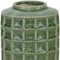 Homeroots 7" Green Terracotta Geometric Cylinder Table Vase 516226 - alternate 3