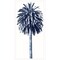 Homeroots Palm Tree Blue II White Framed Print Wall Art 526994 - alternate 1