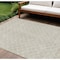 Homeroots 8' X 10' Beige And Ivory Geometric Washable Indoor Outdoor Area Rug 596162 - alternate 1