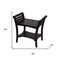 Homeroots Contemporary Teak Shower Bench With Handles In Dark Brown 376671 - alternate 8