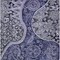 Homeroots 8' X 10' Navy Blue Gray And Green Floral Medallion Washable Indoor Outdoor Area Rug 603182 - alternate 7