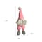 Homeroots 30" Pink and White Fabric Christmas Standing Gnome Tabletop Sculpture 493007 - alternate 3
