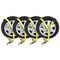 Mytee Products Auto Car Haul Flatbed Tie Down Kit Lasso Wheel Ratchet Strap w Snap Hook, 8PK RST-212SM-SHx8 - alternate 7