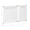 Martha Stewart Grayson Acrylic Wall Calendar & Notes Board Set W/ Marker & Mntng Hrdwr, Clear W/ Black Print BR-ACS-284545-BK-2-CLRBK-MS - alternate 9