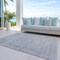 Homeroots 10' X 14' Silver And Beige Abstract Washable Indoor Outdoor Area Rug 616033 - alternate 7