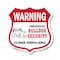 Signmission 24 Hour Surveillance Shield Sign Warning, 6 Inch X 6 Inch, Plastic Sign SHI-P-6-350 - alternate 1