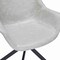 Leisuremod Markley Swivel Leather Dining Arm Chair with Iron Legs, 2PK ESCBL-26-LGR2 - alternate 10