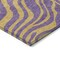 Homeroots 8' Purple And Copper Round Animal Print Washable Indoor Outdoor Area Rug 600704 - alternate 8