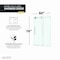 Anzzi 60in x 76in Frameless Shower Door with Sliding in Polished Chrome with Tsunami Tempered Clear Glass SD-FRLS06102CH - alternate 14
