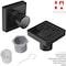 Hydroware Square Shower Drain, C06 Matte Black, 4 Inches HYD-0017 - alternate 6