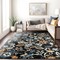 World Rug Gallery Vine Floral Area Rug 7 ft 10 in x 10 ft Black WR145BLACK8X10 - alternate 1