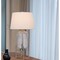 Homeroots 33" Nickel Glass Round Table Lamp With White Empire Shade 524738 - alternate 6