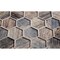 Apollo Tile Wooden Brown 11.8 in x 11.8 in Glass Glossy Floor and Wall Mosaic Tile 4.83 sqft/case, 5PK APLSRA8802A - alternate 8