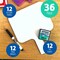 Flipside Rectangular Dry Erase Answer Paddle + Marker + Student Eraser - Class Pack of 12 Sets 10041 - alternate 9