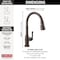 Delta Broderick Single Handle Pull-Down Kitchen Faucet With Touch2O Technology 9190T-RB-DST - alternate 3