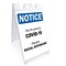 Signmission Stop The Spread Of Covid-19, 10 Inch X 7 Inch, Decal OS-NS-D-710-25598 - alternate 1