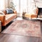 World Rug Gallery Vintage Bohemian Machine Washable Non Slip Area Rug 6 ft 7 in x 6 ft 7 in Square Multi 6024MULTI6SQ - alternate 1