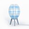 Jonathan Y Wavy 16.5" Modern Contemporary Plant-Based PLA 3D Printed Dimmable LED Table Lamp, Blue/White USA1000D - alternate 1
