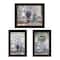Homeroots Set Of Three Abundance of Beauty Black Framed Print Wall Art, 3PK 408211 - alternate 1