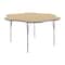 Flash Furniture Wren 60 in Flower Adjustable Height Activity Table, Thermal Laminate Top, Standard Legs, Light Natural XU-A60-FLR-LTNAT-T-A-GG - alternate 1