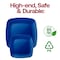 Smarty Had A Party 8.5" Blue Flat Rounded Square Disposable Plastic Buffet Plates (120 Plates), 120PK 4838B-CASE - alternate 8