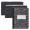 Roaring Spring Case of Black Marble Comp Notebooks, College Ruled, 100 sht, 15 lb Paper, 9.75"x7.75", Hard Cover, PK24 77264cs - alternate 1