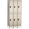 Safco Wardrobe Locker, 36 in W, 18 in D, 78 in H, (2) Tier, (3) Wide, Tan 5526TN - alternate 1