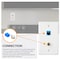 Newhouse Hardware White Ethernet and Coaxial Wall Plate, 1-Gang, 5PK TVCATP-WH-05 - alternate 9