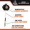 Malta Dynamics EdgeHog Self-Retracting Lifeline, 6 ft. Length, 1 Leg(s), 310 lb Weight Capacity LE3261 - alternate 6