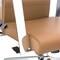 Leisuremod Aleen High-Back Office Chair in Upholstered Leather and Iron Frame, Swivel and Tilt, Acorn Brown AOT19LBRL - alternate 9
