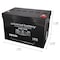 Upg Sealed Lead Acid Battery, 12 V, 60Ah, UB12600, I6 Internal Thread Terminal, AGM, Group 34 Type 40503 - alternate 5