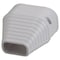 Slimduct Lineset Cover End Fitting 3.75 in. W White 86107 - alternate 1