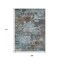 Homeroots 9' X 12' Brown And Blue Abstract Washable Indoor Outdoor Area Rug 630721 - alternate 6