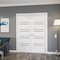 Sartodoors Sliding Double Pocket Doors 84 x 84 inches, BASIC 4901 White with Black Glass, Kit Rail Hardware ,  BASIC4901DP-WS-8484 - alternate 3