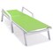 Leisuremod Marlin Patio Chaise Lounge Chair with Armrests in White Aluminum Frame, Green, 2PK MLAW-77G2 - alternate 6