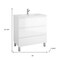 Homeroots 32" White Wood Freestanding Bathroom Vanity With White Sink And Three Drawers 624142 - alternate 2