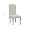 Homeroots Set of Two Beige And Gray Upholstered Fabric Dining Parsons Chairs 546387 - alternate 5