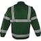Ironwear Class 3 Hi Vis Reflective Rain Suit and Detachable Hood, Green, 2X-Large 9575-G-2XL - alternate 2